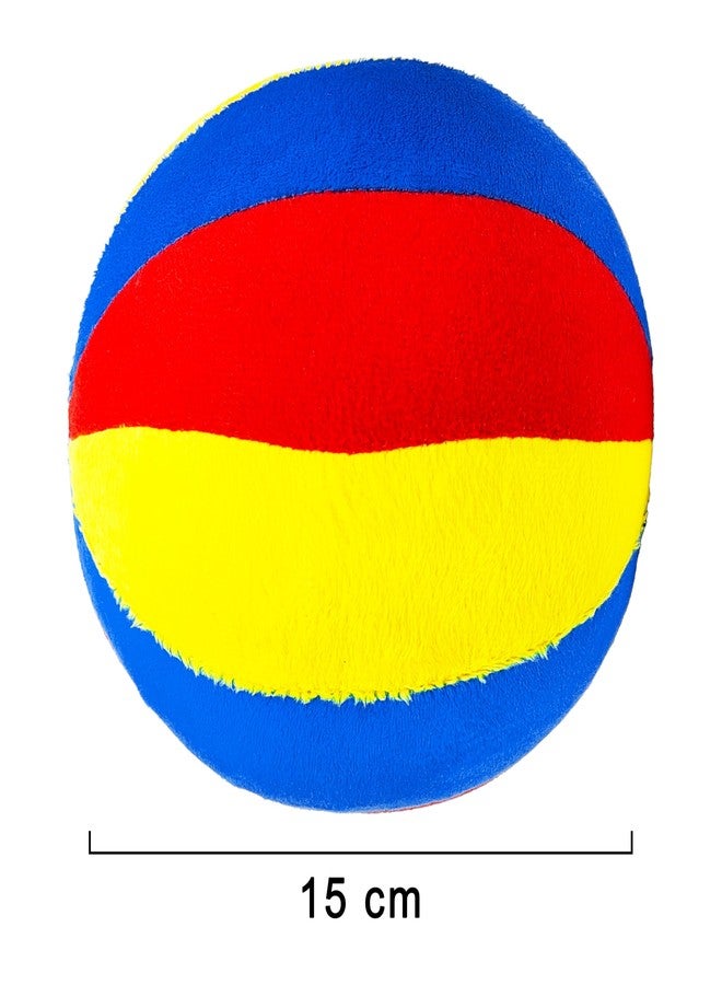 في جراسب كرة خشخيشة ملونة للأطفال من VGRASSP، مقاس 15 سم، بتصميم رانجولي - كرة محشوة ناعمة من القطيفة تصدر صوت خشخشة للأطفال الرضع والصغار - هدية عيد ميلاد رائعة للعناق - اللون حسب المتوفر - Image 3